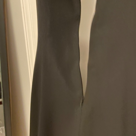 Loft Pleated Skirt Dress Sz 6 Black Zip Up - Picture 8 of 12